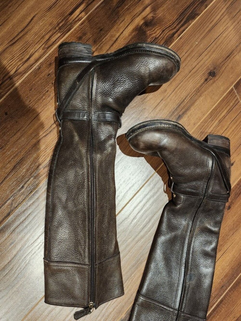 Tory Burch brown leather boots size 9